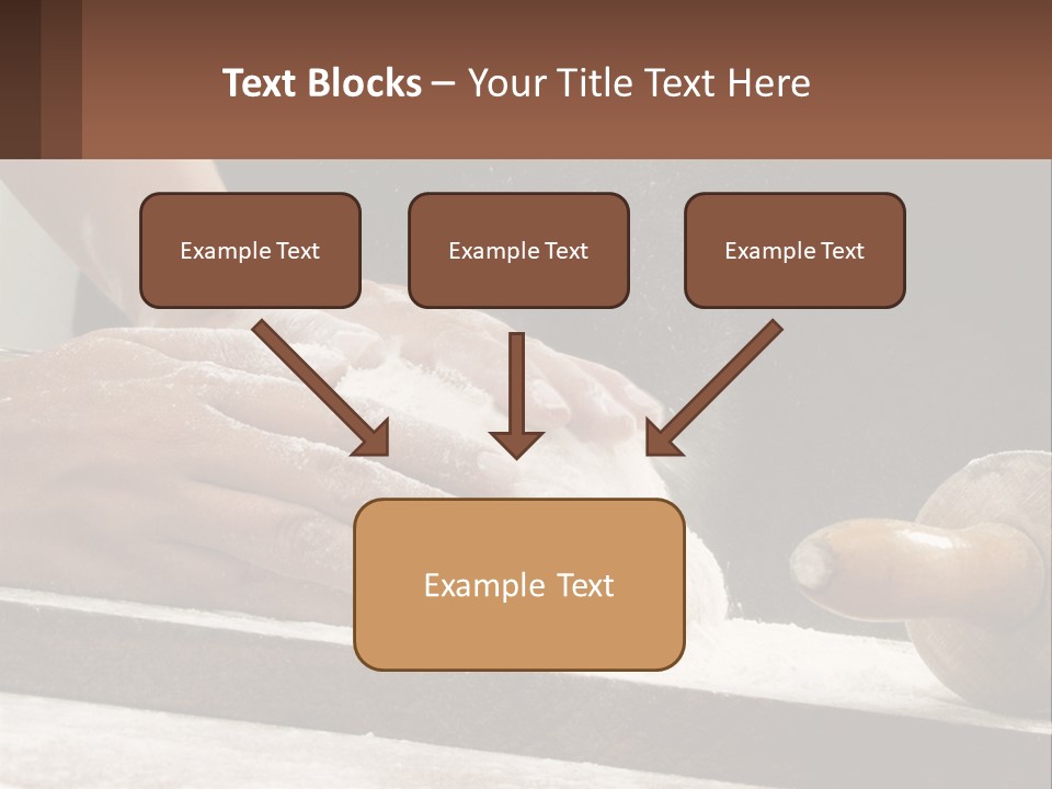 A Person Kneading Dough On Top Of A Table PowerPoint Template