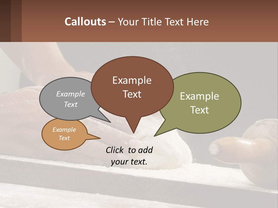 A Person Kneading Dough On Top Of A Table PowerPoint Template