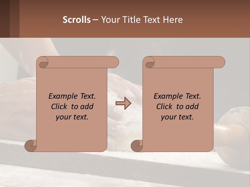 A Person Kneading Dough On Top Of A Table PowerPoint Template