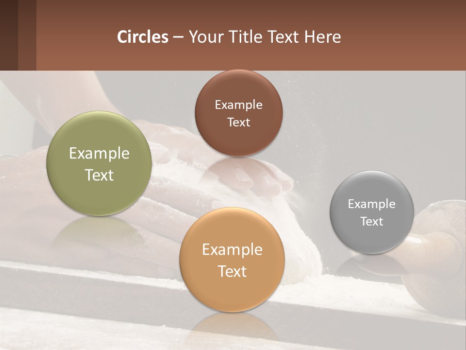 A Person Kneading Dough On Top Of A Table PowerPoint Template