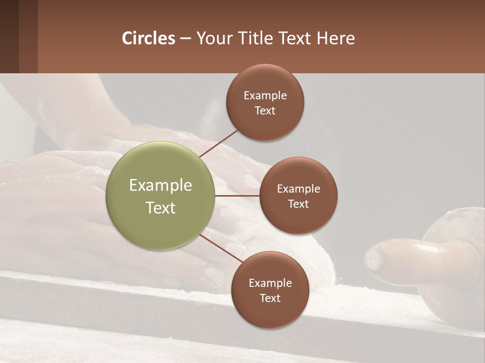 A Person Kneading Dough On Top Of A Table PowerPoint Template