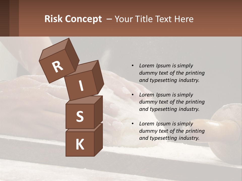 A Person Kneading Dough On Top Of A Table PowerPoint Template