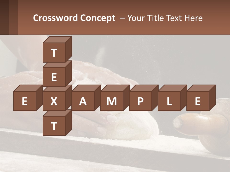 A Person Kneading Dough On Top Of A Table PowerPoint Template