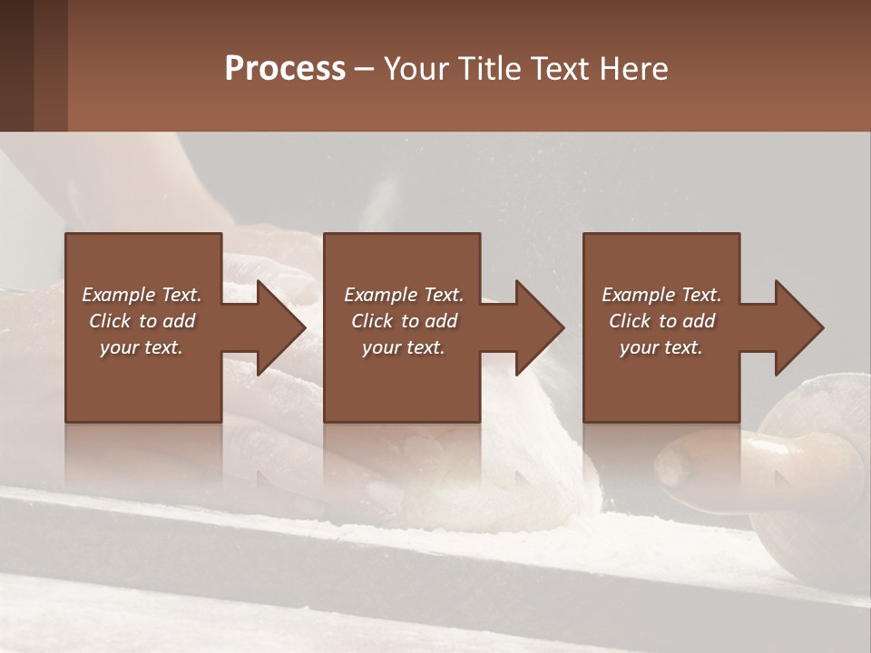 A Person Kneading Dough On Top Of A Table PowerPoint Template