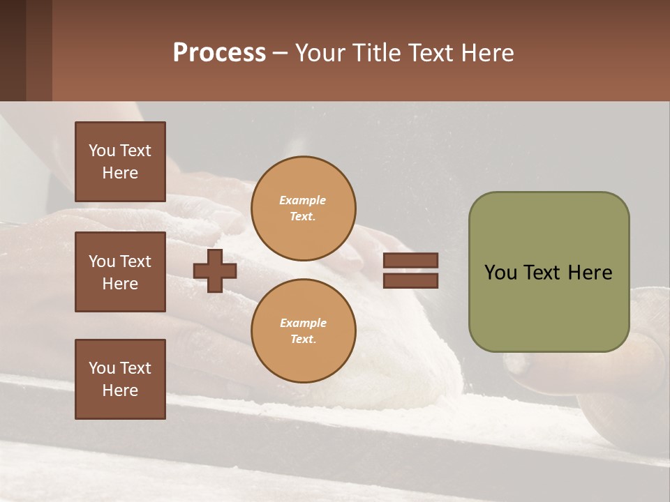 A Person Kneading Dough On Top Of A Table PowerPoint Template