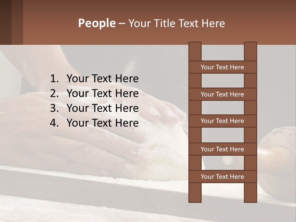 A Person Kneading Dough On Top Of A Table PowerPoint Template