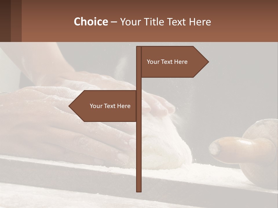 A Person Kneading Dough On Top Of A Table PowerPoint Template