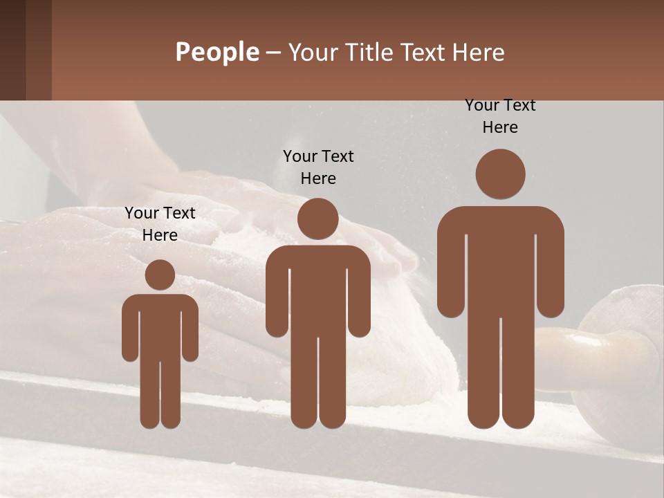 A Person Kneading Dough On Top Of A Table PowerPoint Template