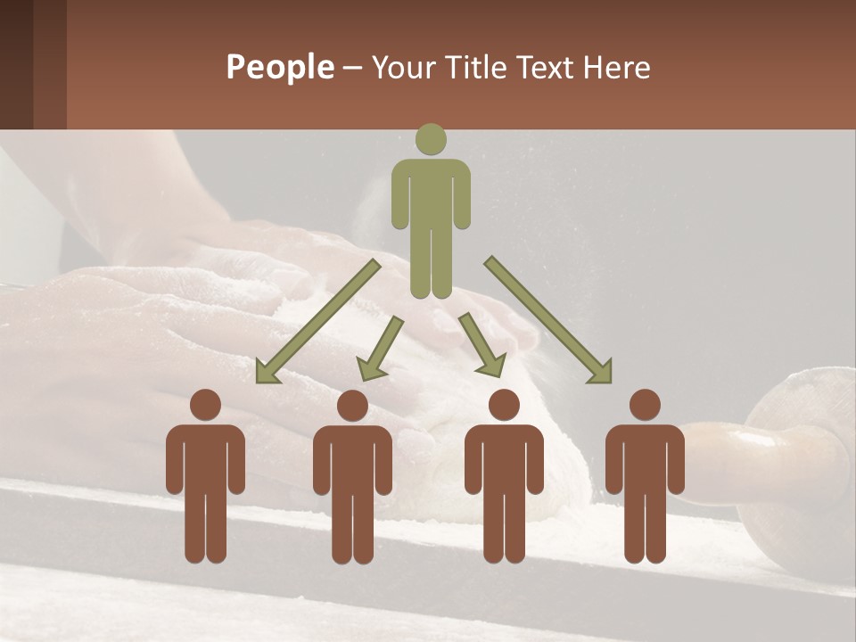 A Person Kneading Dough On Top Of A Table PowerPoint Template