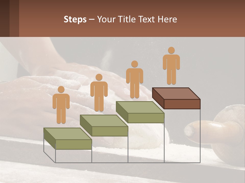 A Person Kneading Dough On Top Of A Table PowerPoint Template