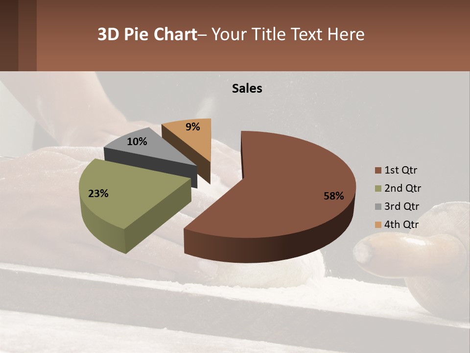 A Person Kneading Dough On Top Of A Table PowerPoint Template