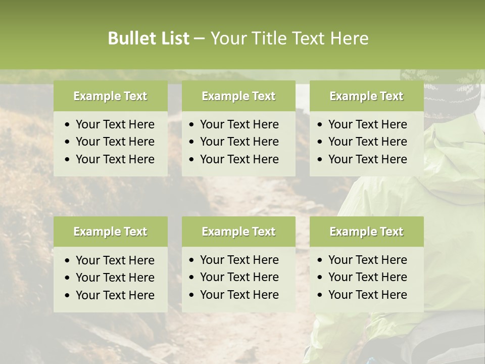 A Person Walking Up A Mountain Trail With Skis PowerPoint Template