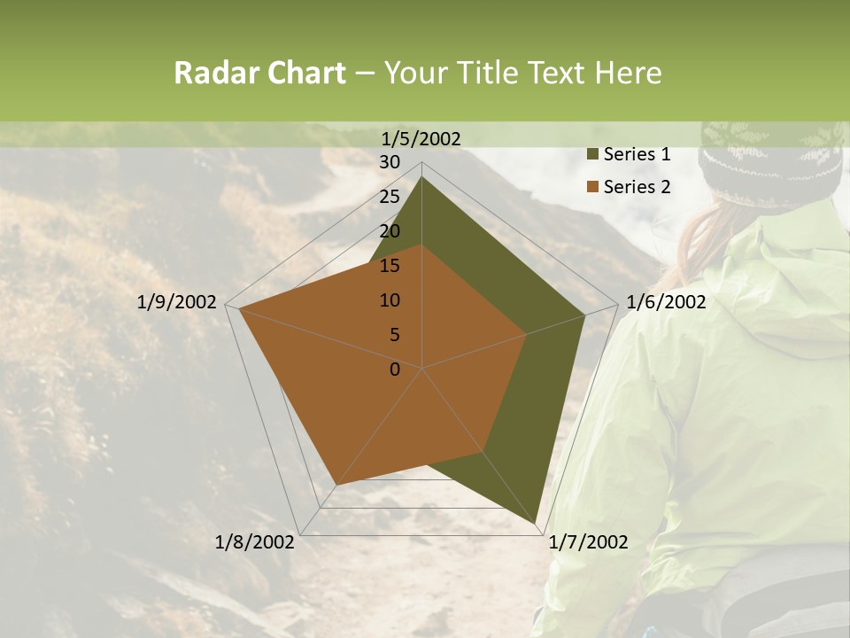 A Person Walking Up A Mountain Trail With Skis PowerPoint Template