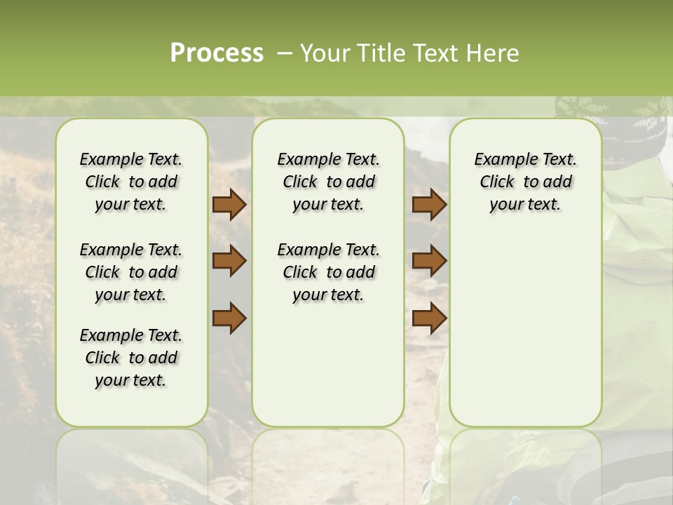 A Person Walking Up A Mountain Trail With Skis PowerPoint Template
