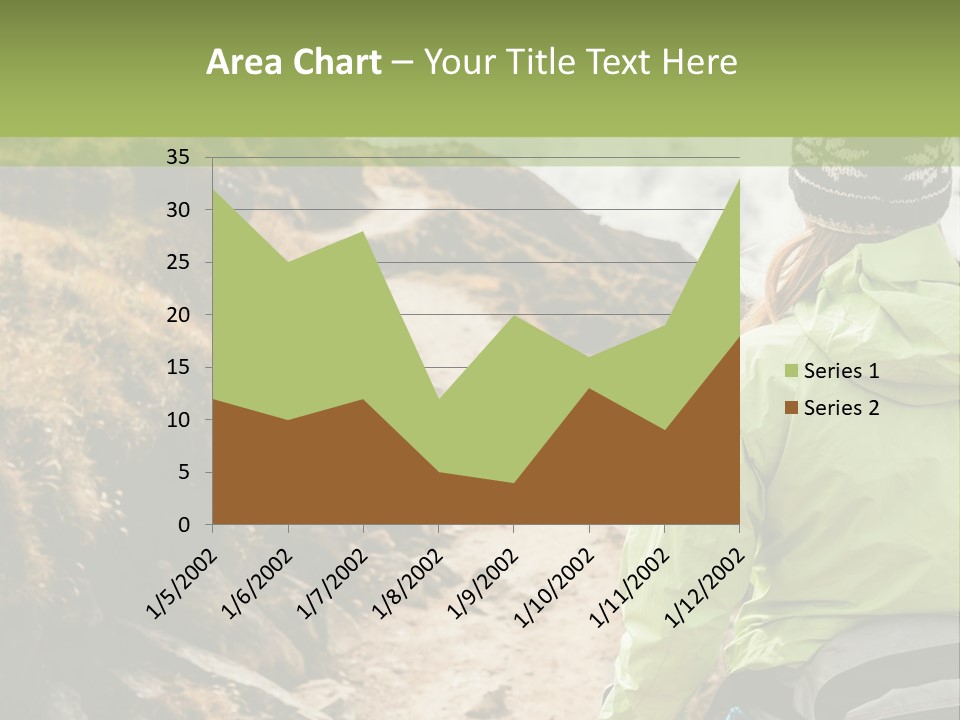 A Person Walking Up A Mountain Trail With Skis PowerPoint Template