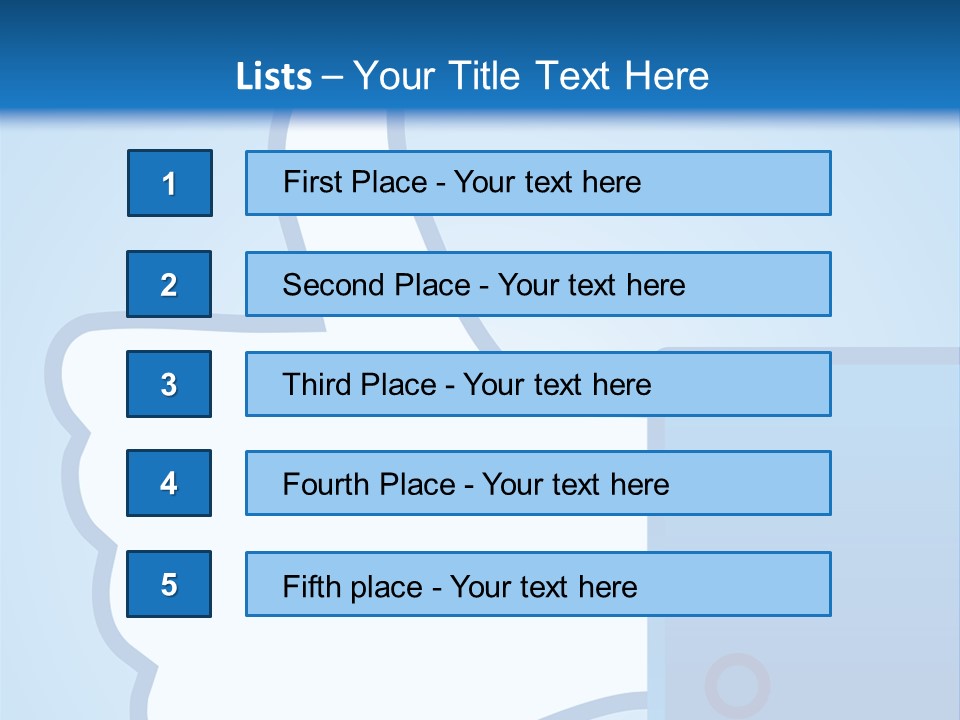 A Thumbs Up Powerpoint Presentation Is Shown PowerPoint Template