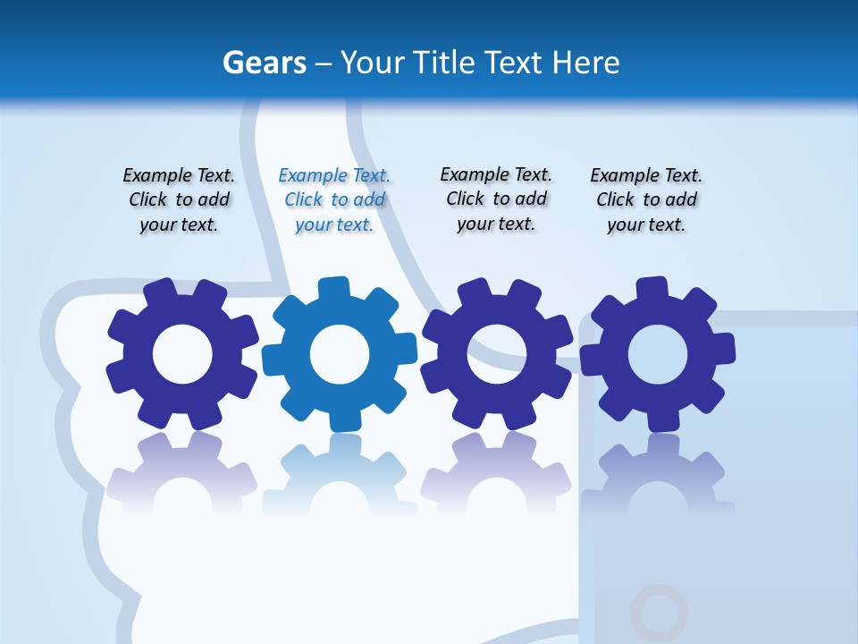 A Thumbs Up Powerpoint Presentation Is Shown PowerPoint Template