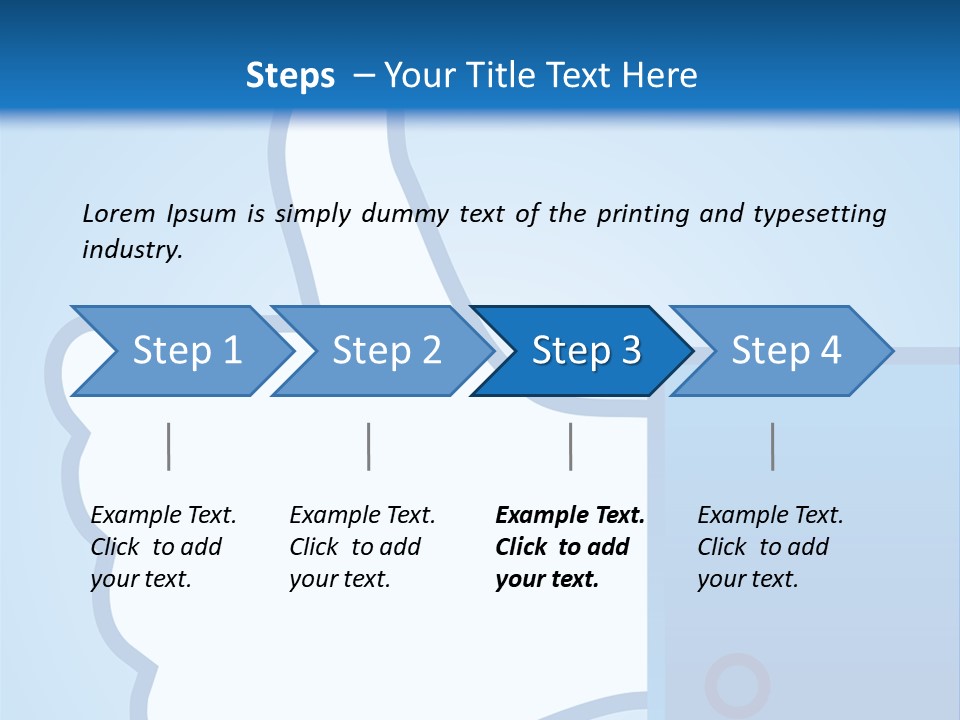 A Thumbs Up Powerpoint Presentation Is Shown PowerPoint Template