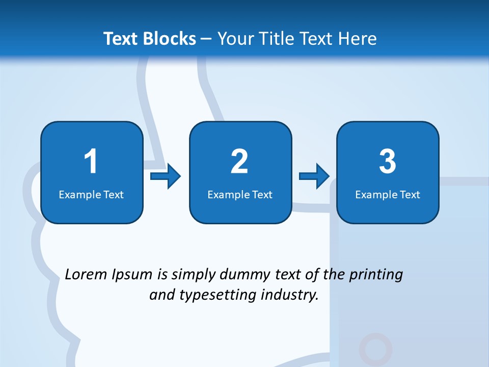 A Thumbs Up Powerpoint Presentation Is Shown PowerPoint Template