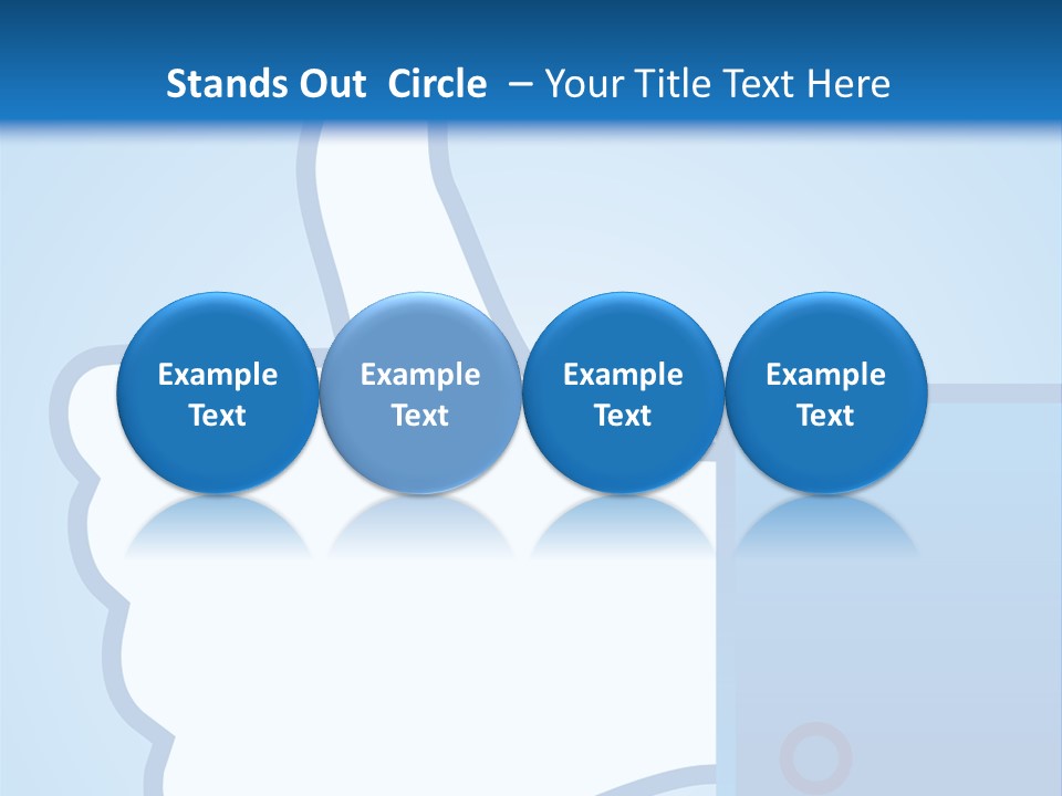 A Thumbs Up Powerpoint Presentation Is Shown PowerPoint Template