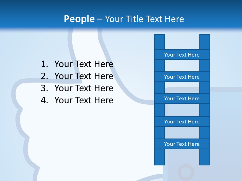 A Thumbs Up Powerpoint Presentation Is Shown PowerPoint Template