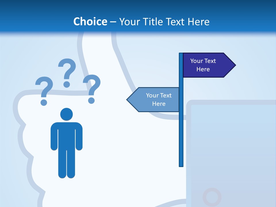 A Thumbs Up Powerpoint Presentation Is Shown PowerPoint Template