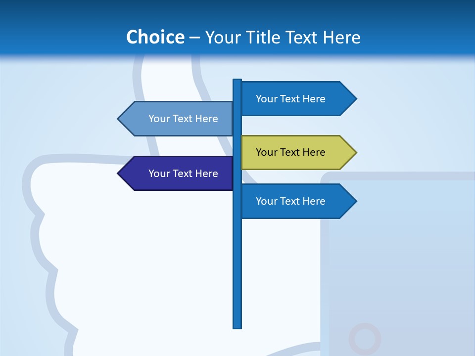 A Thumbs Up Powerpoint Presentation Is Shown PowerPoint Template