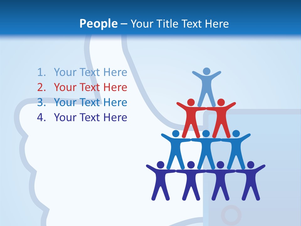 A Thumbs Up Powerpoint Presentation Is Shown PowerPoint Template