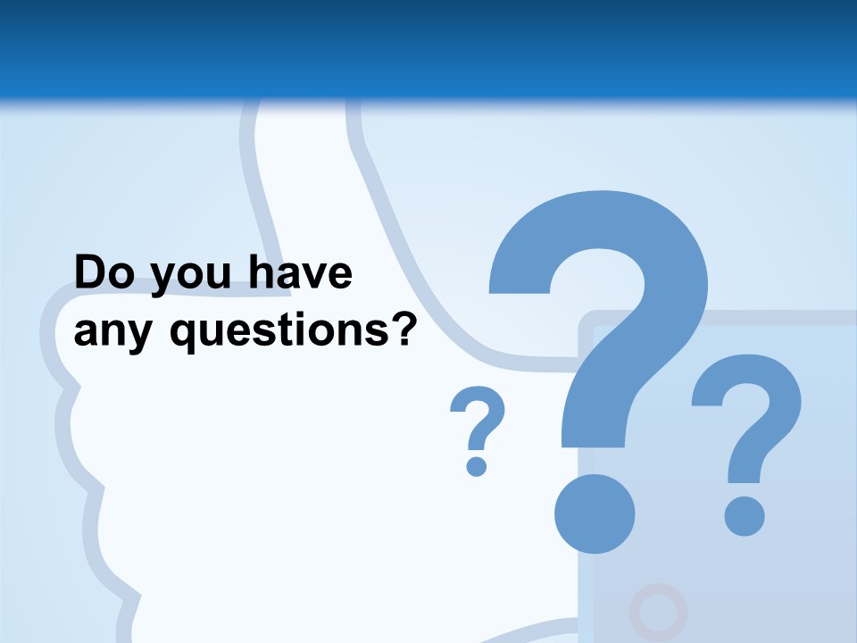 A Thumbs Up Powerpoint Presentation Is Shown PowerPoint Template