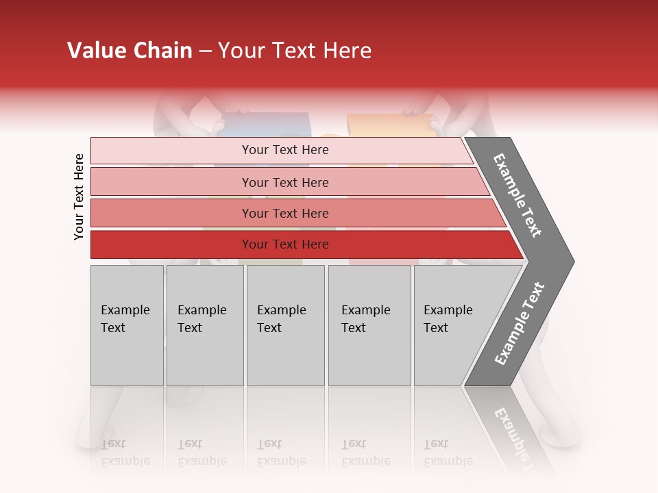 A Group Of People Holding Puzzle Pieces Together PowerPoint Template
