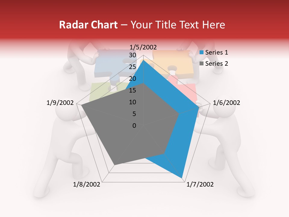 A Group Of People Holding Puzzle Pieces Together PowerPoint Template