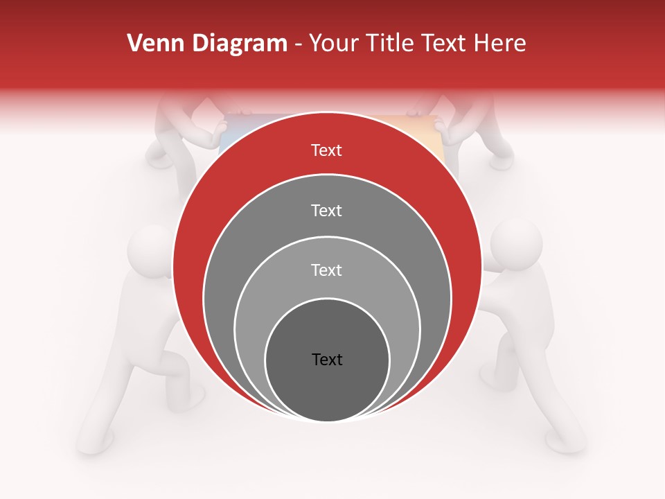 A Group Of People Holding Puzzle Pieces Together PowerPoint Template