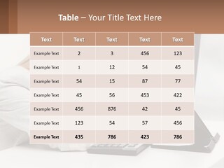 A Woman Sitting In Front Of A Computer With Her Hands On Her Head PowerPoint Template