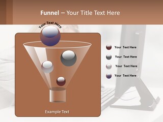 A Woman Sitting In Front Of A Computer With Her Hands On Her Head PowerPoint Template