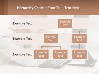 A Woman Sitting In Front Of A Computer With Her Hands On Her Head PowerPoint Template