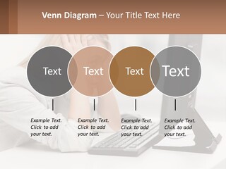 A Woman Sitting In Front Of A Computer With Her Hands On Her Head PowerPoint Template