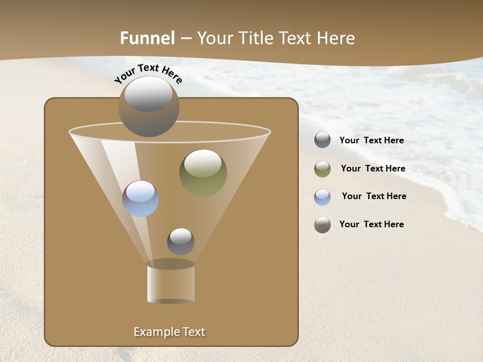 Footprints In The Sand On A Beach With The Ocean In The Background PowerPoint Template