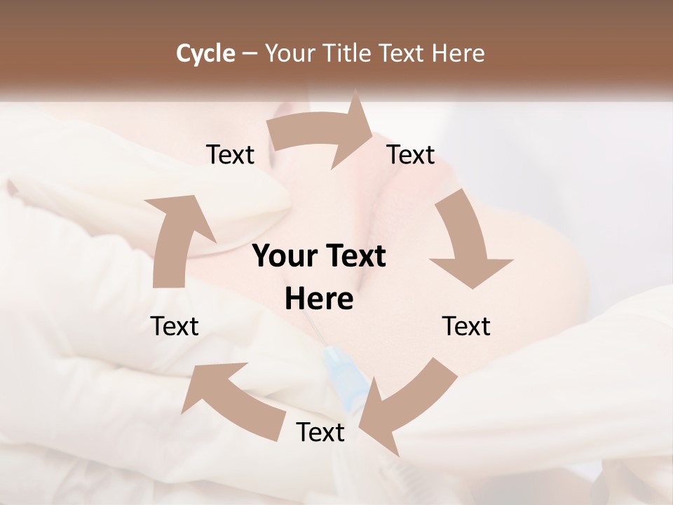 A Woman Getting A Facial Injection From A Doctor PowerPoint Template