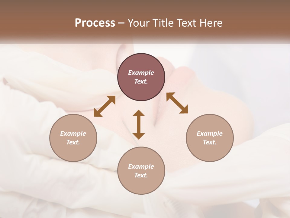 A Woman Getting A Facial Injection From A Doctor PowerPoint Template