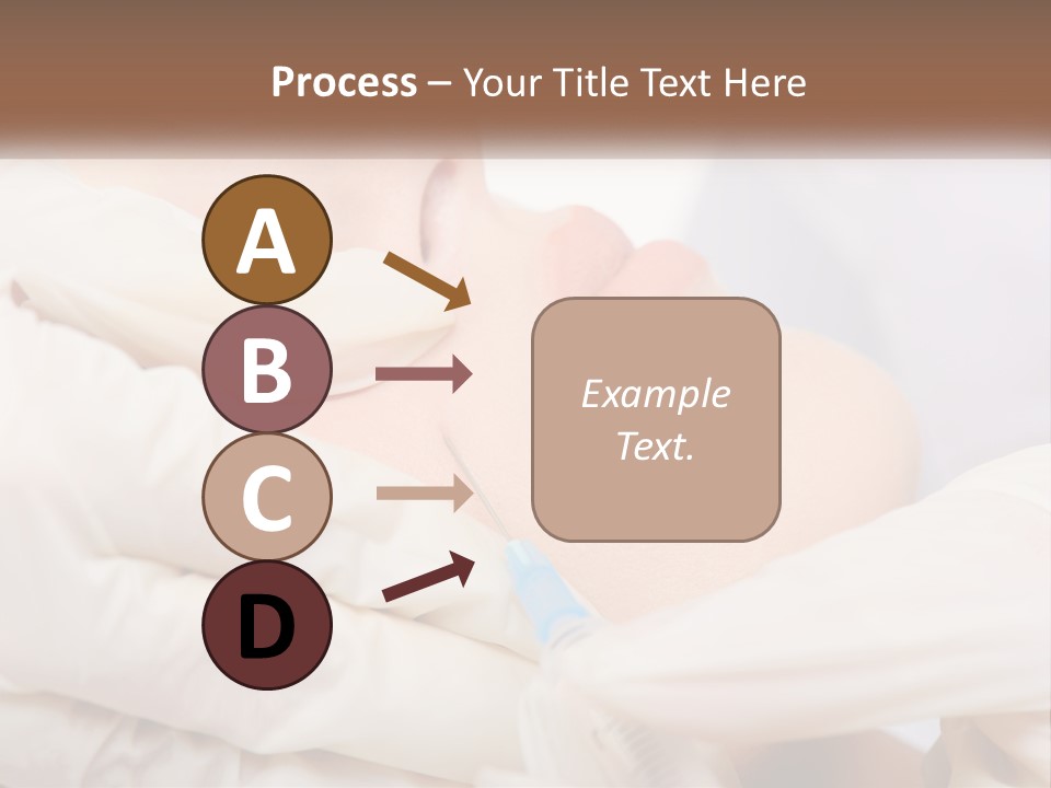 A Woman Getting A Facial Injection From A Doctor PowerPoint Template