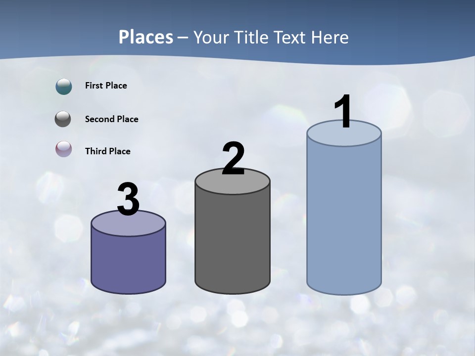 A Blue And White Background With Water Droplets PowerPoint Template