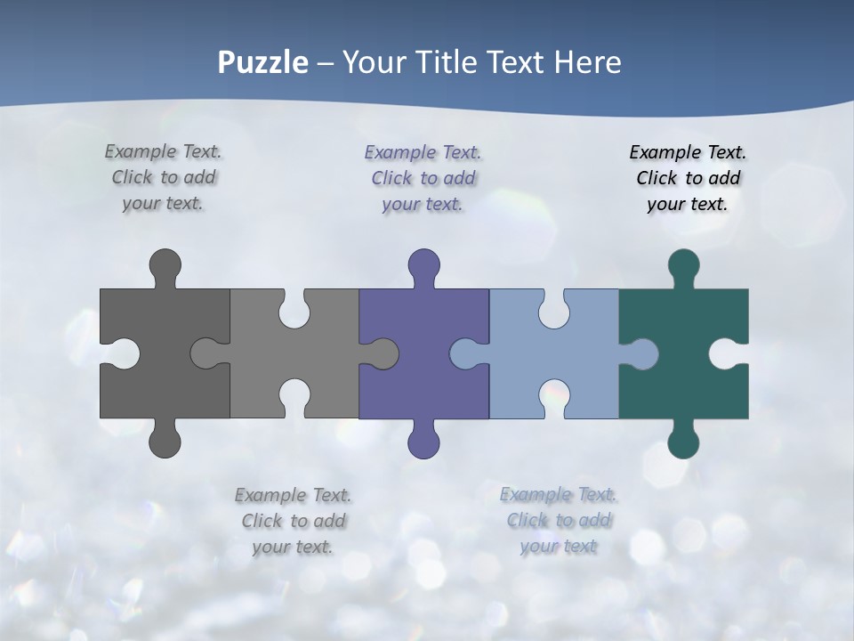 A Blue And White Background With Water Droplets PowerPoint Template