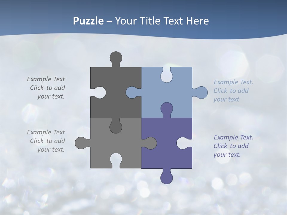 A Blue And White Background With Water Droplets PowerPoint Template