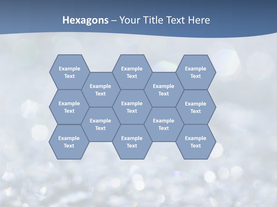 A Blue And White Background With Water Droplets PowerPoint Template