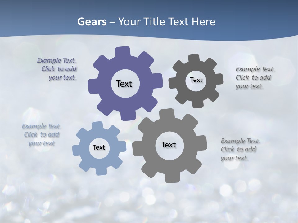 A Blue And White Background With Water Droplets PowerPoint Template