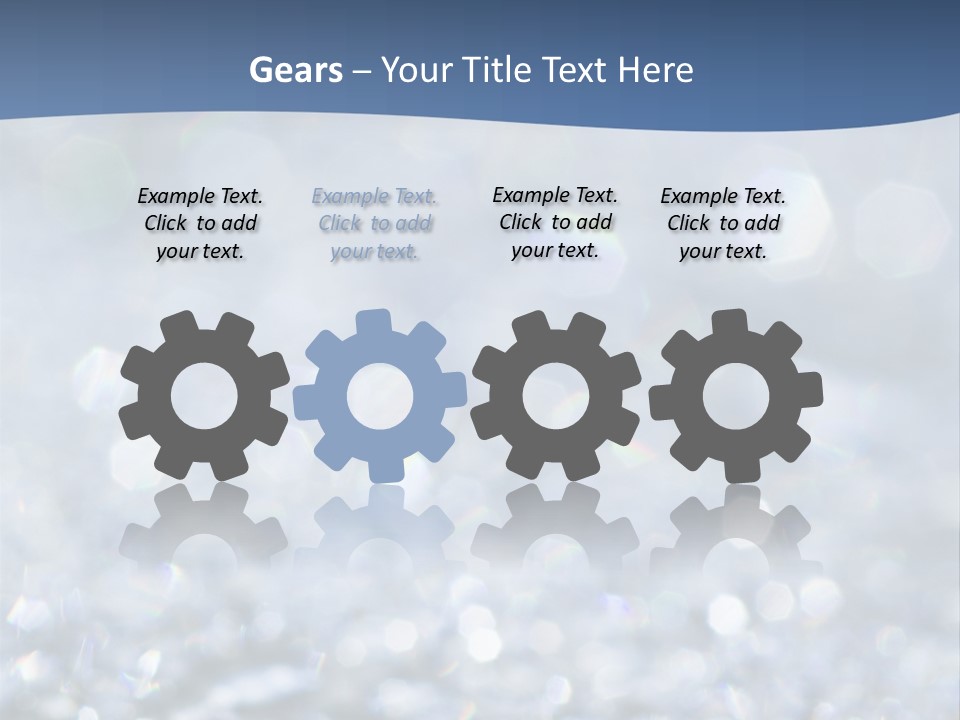 A Blue And White Background With Water Droplets PowerPoint Template