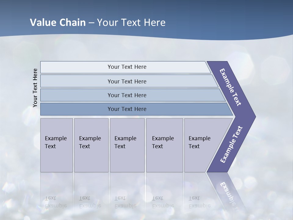 A Blue And White Background With Water Droplets PowerPoint Template