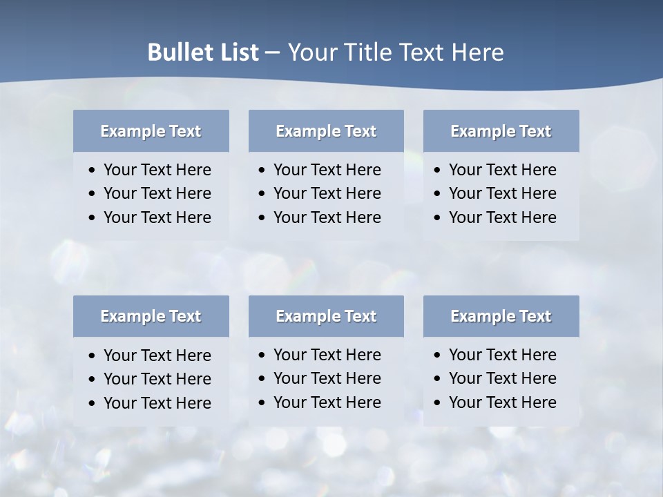 A Blue And White Background With Water Droplets PowerPoint Template