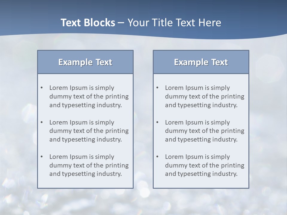 A Blue And White Background With Water Droplets PowerPoint Template