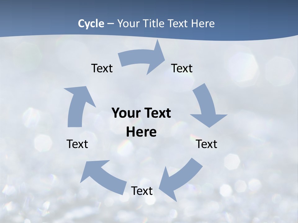 A Blue And White Background With Water Droplets PowerPoint Template